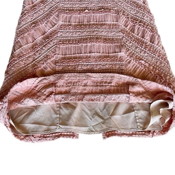 Cinq à Sept Kora Lace Choker Midi Dress Pink Size 12 Excellent - Picture 4 of 11